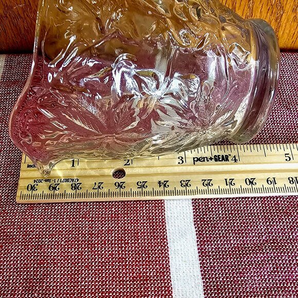 Princess House Fantasia Creamer 3.5" chintz holiday poinsettia all over pattern - Picture 7 of 8